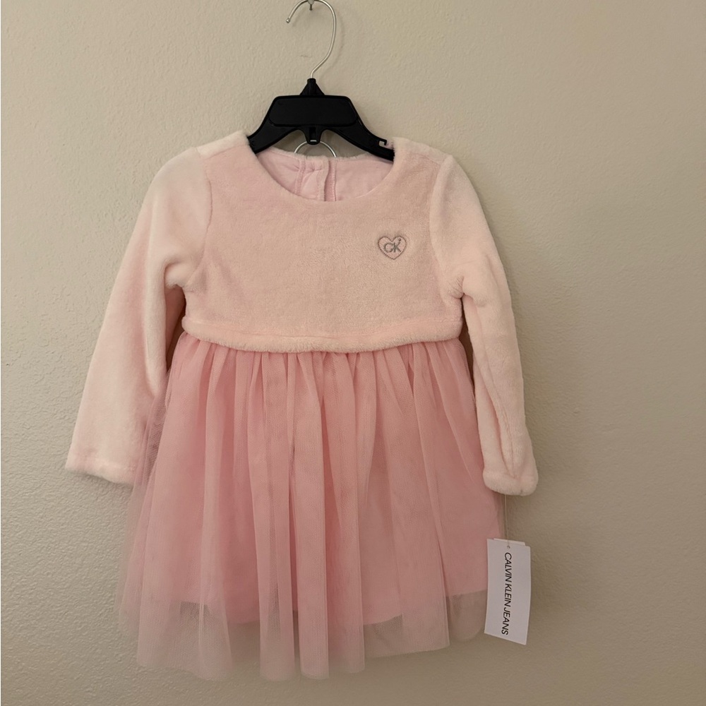 Calvin Klein Jeans Soft Pink Tulle Dress